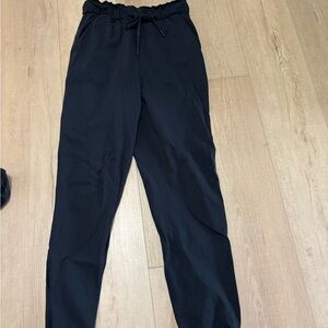 Womens Black Drawstring Pants
